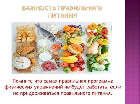 Важность уравновешенного питания