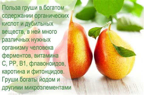 Вредные последствия употребления воды после груши для желудочно-кишечного тракта