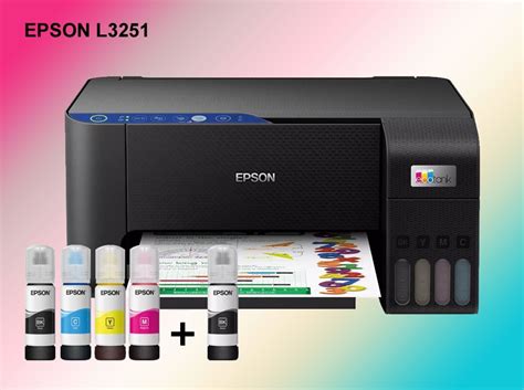 Как снять и установить струйные картриджи в принтере Epson L3251