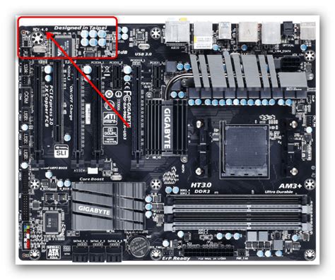 Маркировка материнской платы Gigabyte