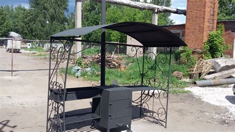 Подготовка мангала перед установкой казана
