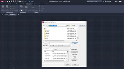 Подготовка AutoCAD LT для загрузки LISP