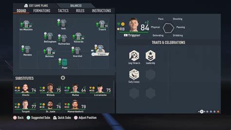 Примеры команд, отключивших тренировки в FIFA 23 карьерном режиме