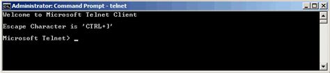 Проверка работоспособности telnet
