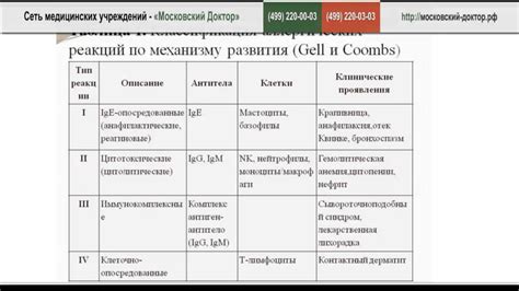 Результаты тестирования на аллергические реакции