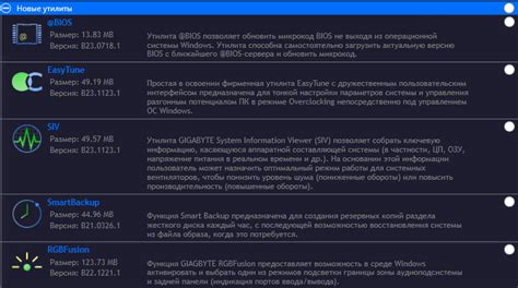 Скачивание и установка утилиты Gigabyte