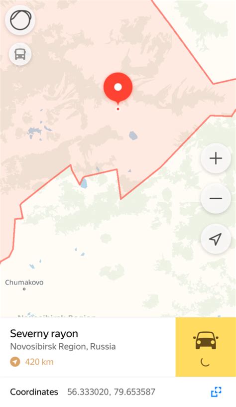 Шаги для определения радиуса на карте Яндекс