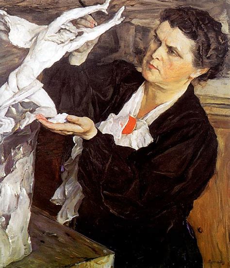 Шаги рисования рабочего и колхозницы