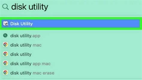 Шаг 2: Откройте "Дисковую утилиту" на вашем Mac