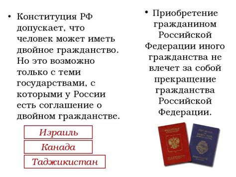Ограничения при приобретении двух гражданств