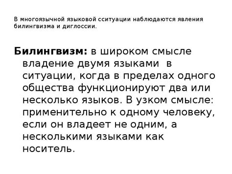 Проблемы, вызванные языковым разнообразием и сложностями многоязычной семьи
