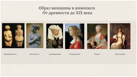 Роль женского пола в искусстве от древности до современности