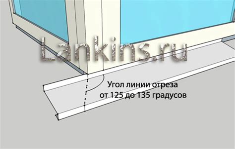 Сравнение ширины отливов