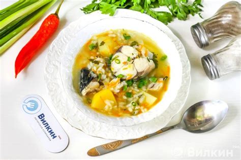 Ароматный суп с головой свежемороженой скумбрии