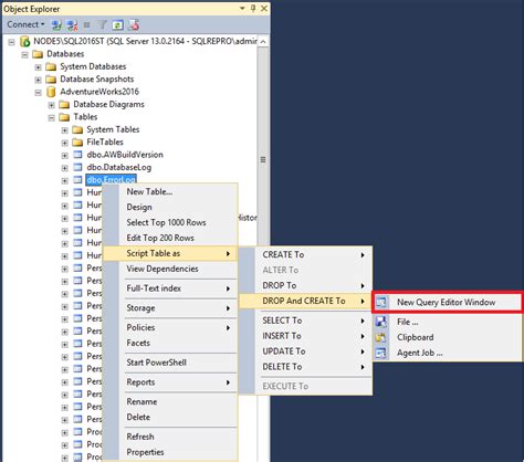 Важные моменты при сохранении скрипта SQL с данными