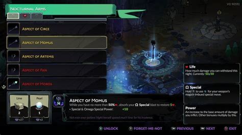 Возможности развития зова в игре Hades