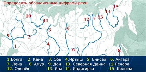 Главные реки - важные детали