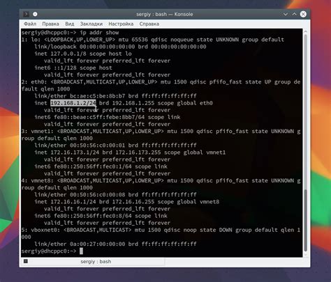 Запуск Nmap и сканирование сети