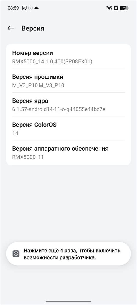 Изменение основы в режиме разработчика