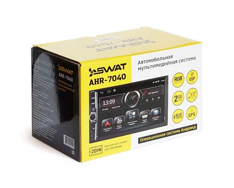 Изучение основных функций магнитолы SWAT AHR 7040
