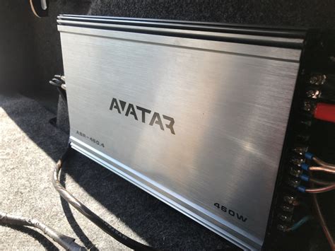 Использование усилителя Avatar 460.4 в автомобиле