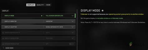 Как активировать полноэкранный режим в Call of Duty Warzone