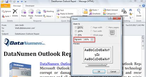 Как изменить масштаб в Outlook для просмотра задач