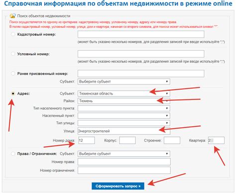 Как узнать номер РНФИ объекта по адресу