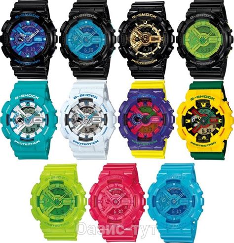 Настройка даты и времени на реплике часов G-Shock