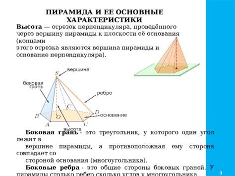 Обрезка основания пирамиды