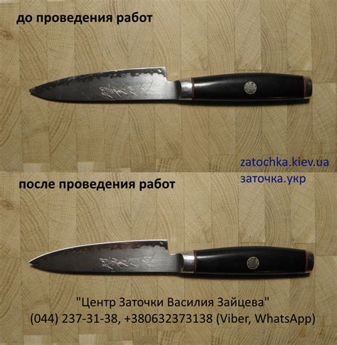 Отделка и заточка ножа