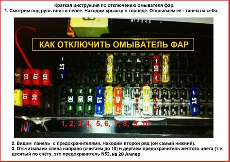 Отключение фар
