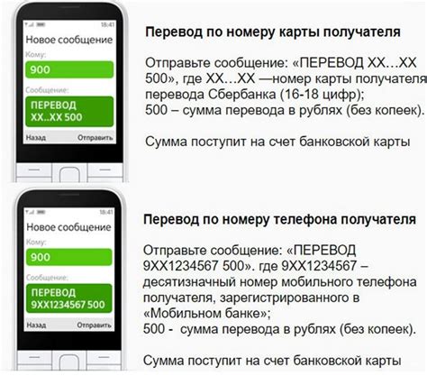Перевод денег через смс