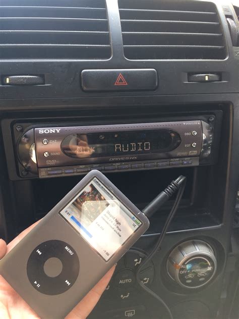 Подключение кабеля aux к магнитоле Sony