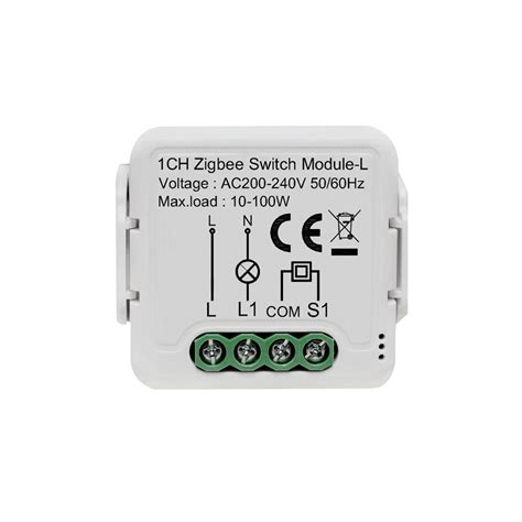 Подключение 1ch Zigbee switch module