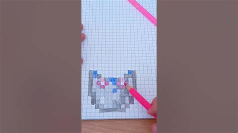 Пошаговый гайд для рисования аксолотля по клеточкам