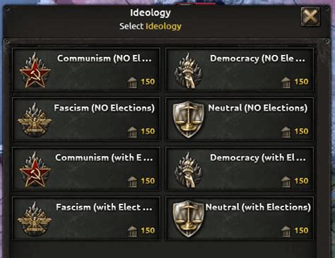 Правила и условия изменения идеологии в Hearts of Iron 4 Millennium Dawn