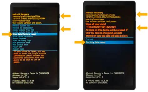 Причины сброса настроек Samsung А13