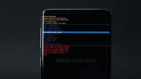 Процедура сброса на Samsung Galaxy M12