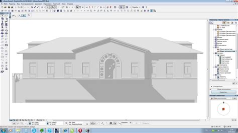 Работа со светом и тенями на цоколе в ArchiCAD