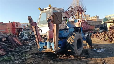 Разборка старого кишлака ЮМЗ экскаватора