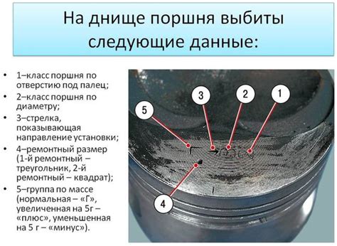 Размеры поршня: длина и диаметр
