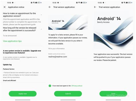 Система лаунчера на смартфонах Realme