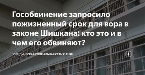 Социальная среда вора в законе
