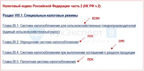 Специальные режимы
