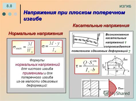 Сферы применения чистого и поперечного изгиба