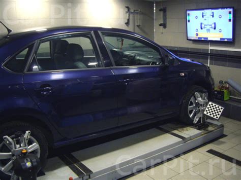 Сход развал на Volkswagen Polo седан
