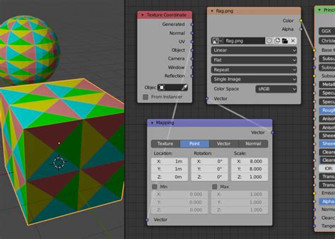 Текстурирование шахмат в Blender