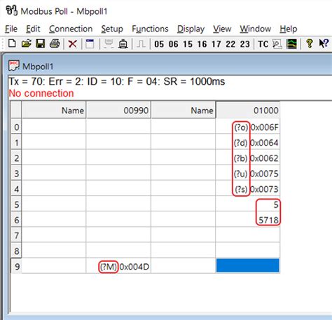 Тестирование Modbus