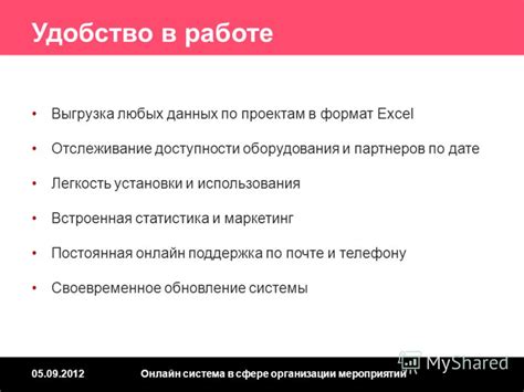 Удобство использования и легкость установки